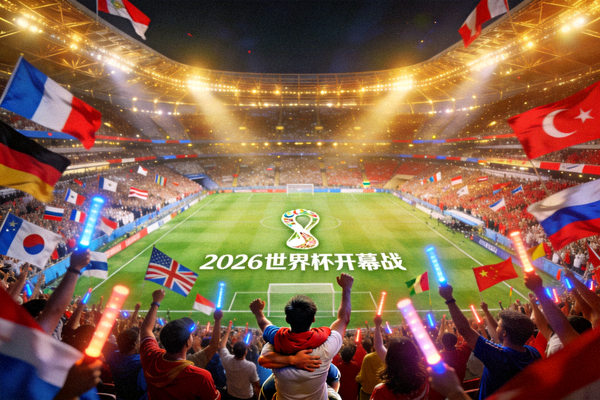 2026世界杯开幕战概念图 - 球场与球迷欢呼场景